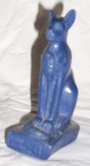 Goddess Bastet Statue made of Lapis Lazuli